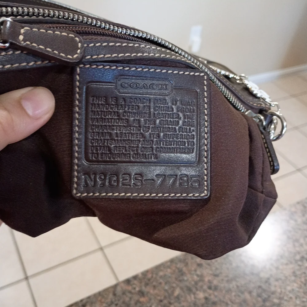 Coach Demi Brown Leather Shoulder Bag